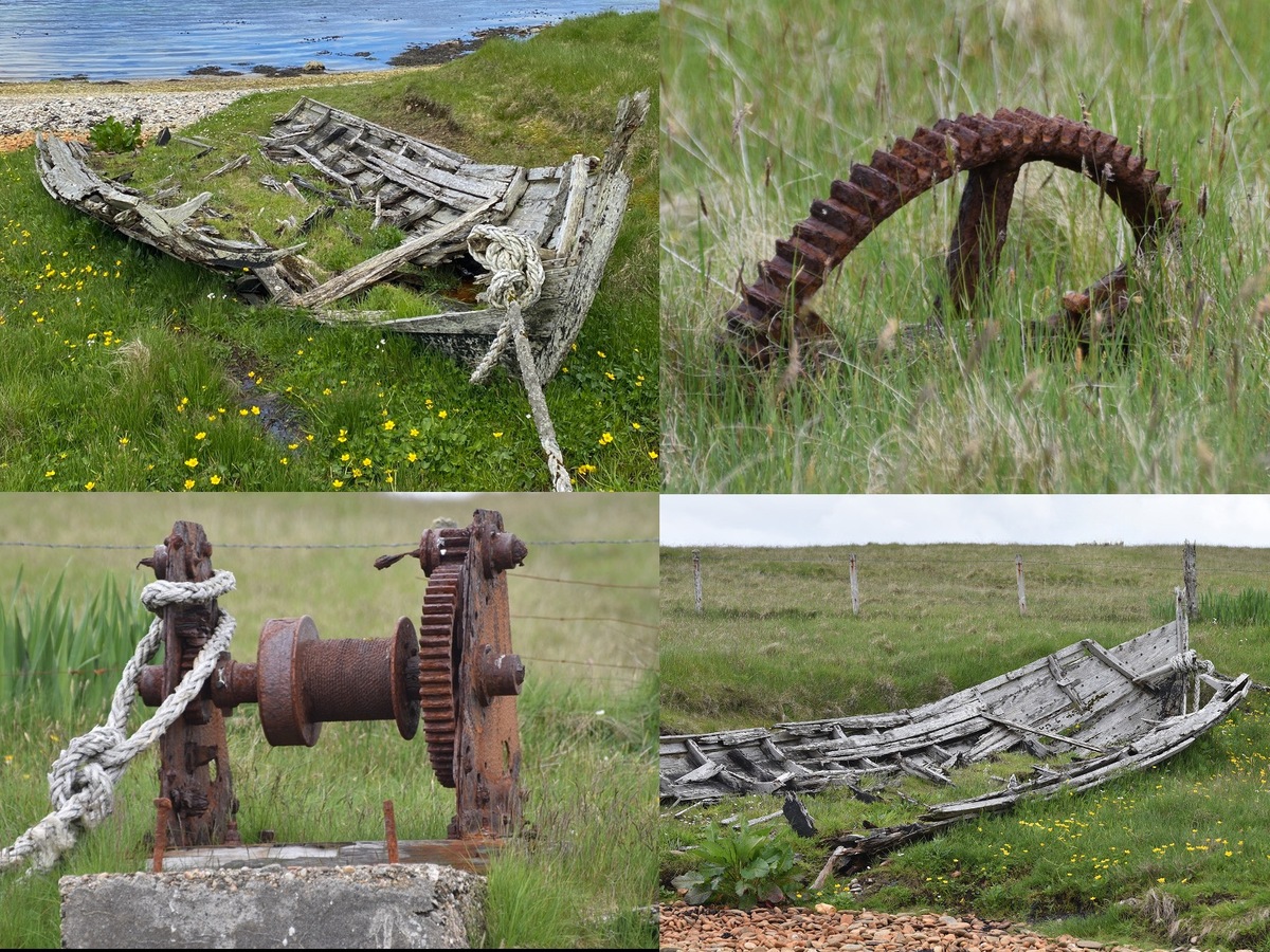 Abandoned Shetland panel of 4 - Jeff Cunningham 